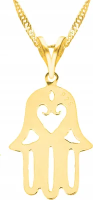 Produktbild von Vergoldete Silberkette 925, Hand Fatimas Design