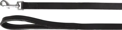 Obrázek produktu pro Vodítko Flamingo Arizona z černé kůže, rozměry: 130 cm / 20 mm
