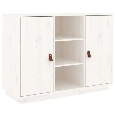 Obrázek produktu pro Příborník bílý 100 x 40 x 75 cm masivní borové dřevo