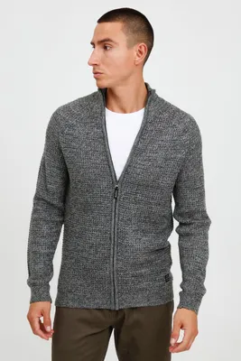 Produktbild von BLEND BHCarmelo Herren Strickjacke Cardigan Grobstrick mit Stehkragen
