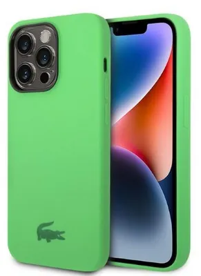 Zdjęcie produktu dla Etui Lacoste Silicone do iPhone 14 Pro Max zielony
