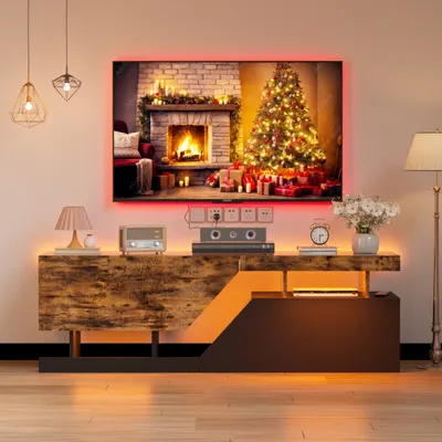 Produktbild von TV-Schrank TV-Schrank mit Stauraum und RGB-Beleuchtung 140cm*35cm*44cm