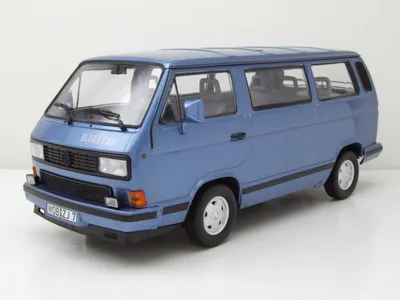 Produktbild von VW T3 Bus "Bluestar" 1990 blau Modellauto 1:18 Norev