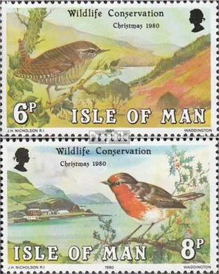 Produktbild von Briefmarken GB - Isle of Man 1980 Mi 178-179 (kompl.Ausg.) postfrisch Weihnachten