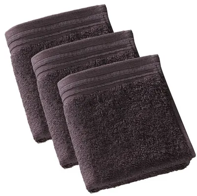 Produktbild von gästehandtücher 50 x 30 cm Baumwolle braun 3 Stück
