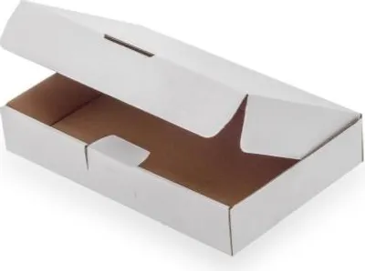 Produktbild von Karton Stanzform Kartonbox Karton 230 x 155 x 41 mm F426 Weiß A5 Größe XS