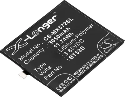 Produktbild von TECHTEK Akku Kompatibel mit [MeiZu] M570Q-S Dual SIM TD-LTE, Pro 6s Ersetzt BT53S