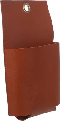 Productafbeelding van Wandhouder Opbergbox - Afstandsbediening Houder - Bureau Organiseren - Installatie Zonder Boren - 23x13x3 cm - Bruin