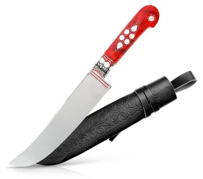 Produktbild von Pchak Universalküchenmesser Handgefertigt usbekisches Küchenmesser Stabilholz Edelstahl