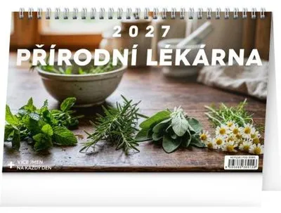 Obrázek produktu pro NOTIQUE Stolní kalendář Přírodní lékárna 2027, 23,1 x 14,5 cm