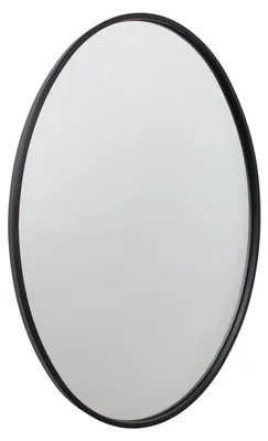 Produktbild von Fragix Boston Spiegel Oval - Schwarz - Metallrahmen - 80x50