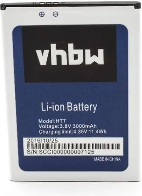 Produktbild von vhbw Akku Ersatz für HomTom SCCI000000007125 für Handy Smartphone Telefon (3000 mAh, 3,8 V, Li-Ion)