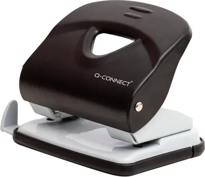 Produktbild von Q-CONNECT KF14220 Locher, 30 Blatt, schwarz/grau