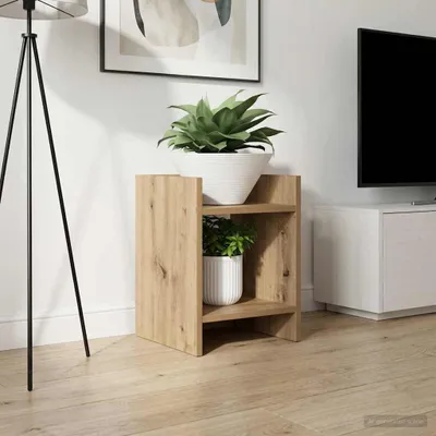 Produktbild von Pflanzenständer Artisan-Eiche 30 x 30 x 40 cm Holzwerkstoff - Beete DE2312