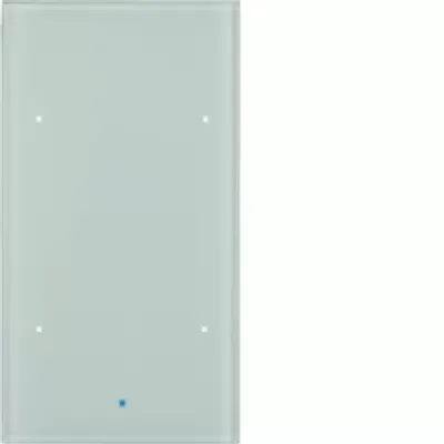 Produktbild von Berker Glas-Sensor 2fach Komfort TS Sensor, polarweiß, Sensor, Weiß, Glas, IP20, 86 mm, 37,7 mm