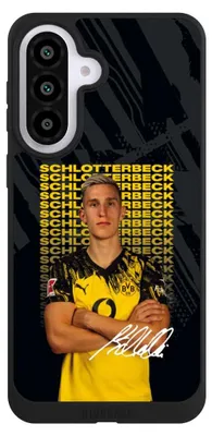 Produktbild von NIVOCASE Handyhülle für Samsung Galaxy A57 5G Hülle NIVOpure Case Schwarz BVB Borussia Dortmund Nico Schlotterbeck