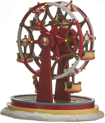 Productafbeelding van Kerstfiguur Fair Ground Ferris Wheel Red Luville