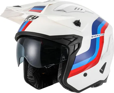 Image de Ufo Sheratan casque jet blanc L blanc L
