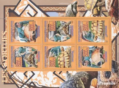Produktbild von Briefmarken Guinea 2008 Mi 5501-5506 Kleinbogen (kompl. Ausgabe) postfrisch FAUNA Schildkröten