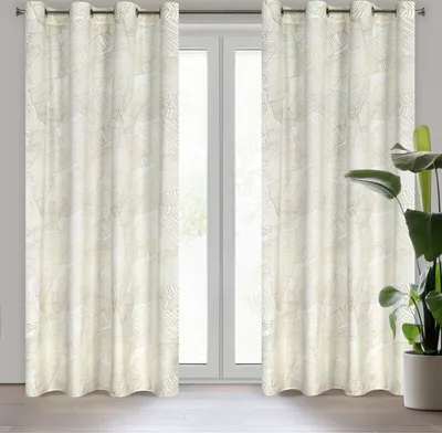 Produktbild von Limited Collection LUNA2 ZAS 140x250 cm Ösen Ösenvorhang weiß beige