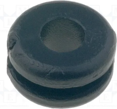 Zdjęcie produktu dla 10 sztuk tulei -30÷60°C, model 633-02010. Przewody o średnicy: otwór montażowy: 6,4 mm, otwór: 4 mm, kolor: czarny