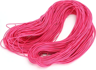 Produktbild von 100 m elastische, dehnbare, runde Perlenschnur für DIY-Schmuckherstellung, hellrosa