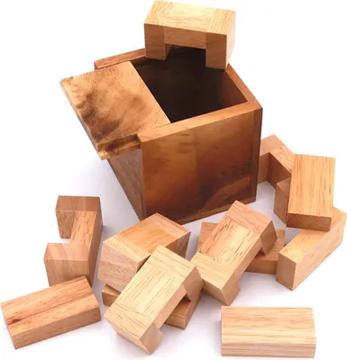 Produktbild von Guillotine - kniffliges, schwieriges Packproblem aus Holz.