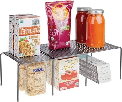 Image de Étagère à tiroirs coulissante pour cuisine, noire, rangement pour ustensiles de cuisine
