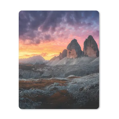 Produktbild von MuchoWow® Mauspad Mousepad Felsen - Berg - Sonnenuntergang - Landschaft 30x40 cm - Mousepads - Maus Mat - Pad - Mausunterlage - Mausmatten