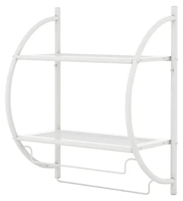 Obrázek produktu pro Nástěnný stojan na ručníky PRO43975620, 45 x 25,5 x 55 cm, bílý