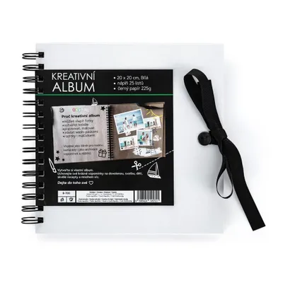 Produktbild von Karton P+P kreatives Album 20,5 x 20,5 cm Weiß
