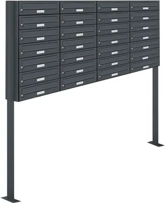 Produktbild von 28er Standbriefkasten Anlage Freistehend RAL 7016 - Anthrazit
