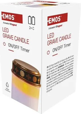 Obrázok produktu pre LED KERZE, 12,5 cm, 2x C, vonkajšie a vnútorné, Vintage, časovač