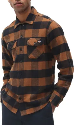 Image de DICKIES Chemise Homme Coton Marron GR69032 - Taille : XS