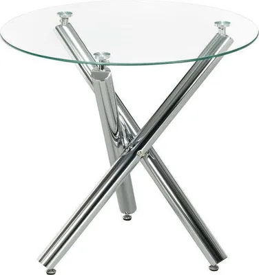Produktbild von Homcom HOMCOM Esstisch mit verstellbaren Beinen und Glasplatte 835-846V00