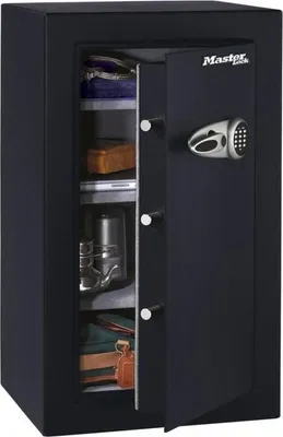 Image de Coffre-Fort Haute Sécurité Master Lock, Grande Capacité 169 L, Combinaison Électronique, 95 x 55.1 x 50.2 cm