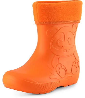 Produktbild von Ladeheid Eva Kinder Jungen Mädchen Gummistiefel Regenschuhe gefüttert LA-CA-11 (Orange (151c), 30/31 EU)