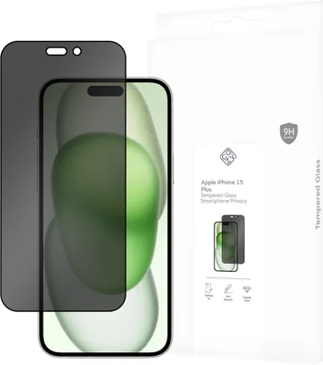 Produktbild von Schutzfolie Apple iPhone 15 Plus - Panzerglas - Cazy - Schwarz