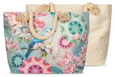 Produktbild von Bag Happiness 43x60 cm - mandalas, flowers & bird