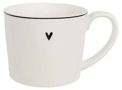 Produktbild von Clayre & Eef Tasse 275 ml Weiß Keramik Herz