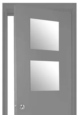 Image de Lot de 2 miroirs autocollants, forme carrée, 40 x 40 cm