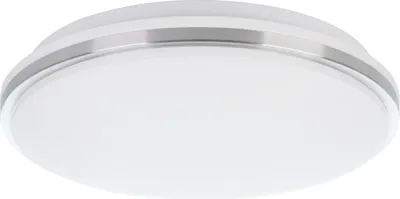 Obrázok produktu pre EGLO LED stropné svietidlo Marunella, nástenné svietidlo Ø 34 cm s možnosťou postupného stmievania, stropné svietidlo z ocele v matnom nikli a bieleho plastu, neutrálna biela farba