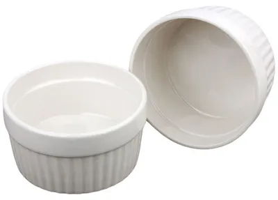 Produktbild von Koopman International BV Q51900090, Ramekin-Backform, Rund, Weiß, 2 Stück(e), 8 cm, 46 mm