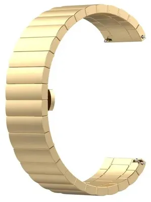 Produktbild von Uhrenarmband aus Edelstahl - Für Amazfit Active - Metallschließe - Goldfarben