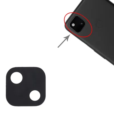 Produktbild von Für Google Pixel 4A 4G Back Kamera Linse Schwarz Ersatzteil Reparatur Zubehör
