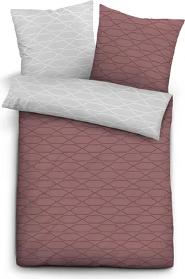 Produktbild von Biberna Mako Satin Wendebettwäsche 636050-537, Größe 135x200 cm, rot