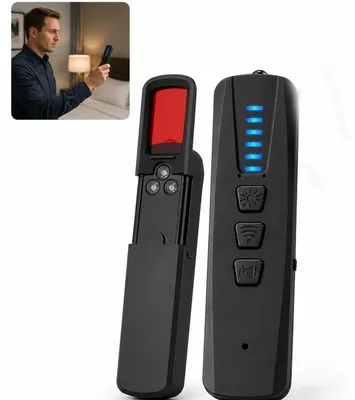 Produktbild von Wanzen Detektor mit 4 Modi: RF-Signal, Infrarot, Magnet, Taschenlampe, für Hotel, Büro oder Reisen