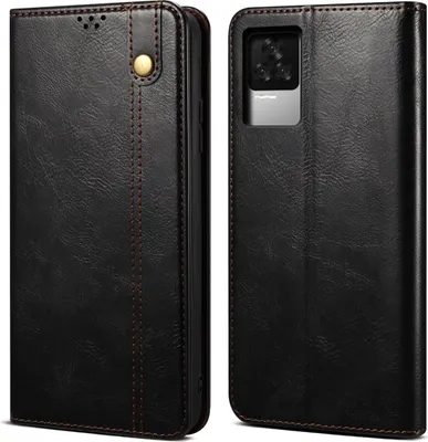 Produktbild von Redmi K40S Hülle, Leder Flip Brieftasche Schutzhülle mit Standfunktion für Xiaomi Redmi K40S Schwarz