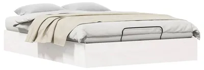 Obrázok produktu pre Posteľový rám s úložným priestorom Biely 120 x 190 cm