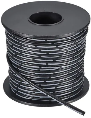 Image de Câble plat flexible 28 AWG, 2 pôles, 28 m, noir, silicone